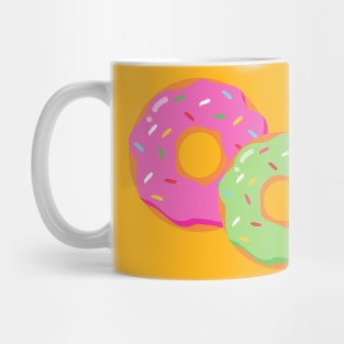 Two Yummy Donuts One with Bite mark Mug